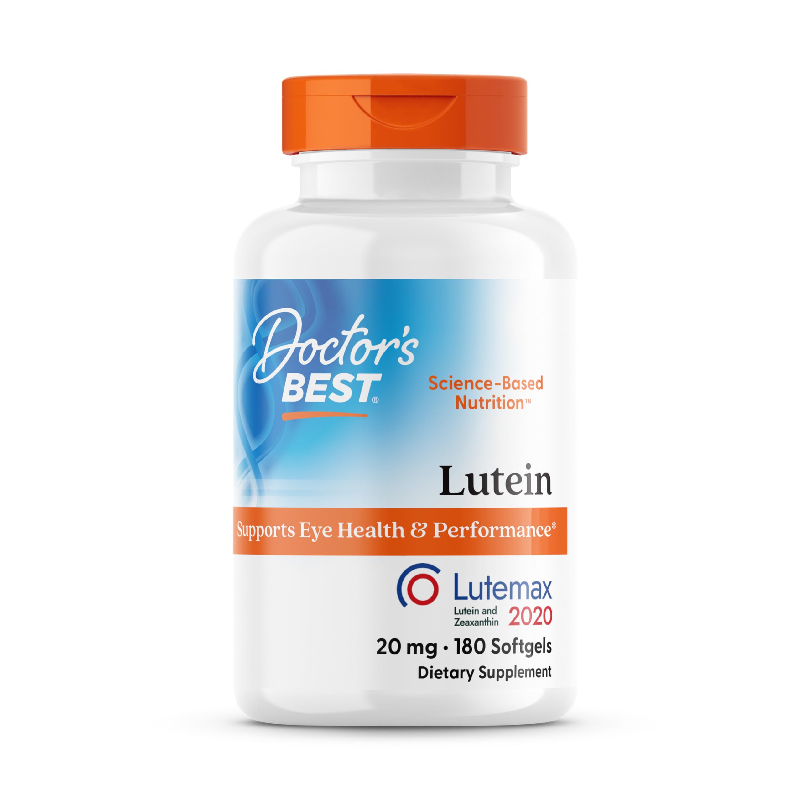 Doctor's Best Lutein – bouteille, soutien potentiel à la santé oculaire au quotidien.