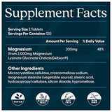 Comprimés Doctor's Best magnésium glycinate-lysinate, usage quotidien et facilité d’ingestion.