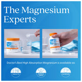 Routine quotidienne Doctor's Best magnésium glycinate-lysinate, image rapprochée des comprimés.