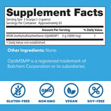Doctor's Best MSM Powder - versement dans verre: intégration facile dans votre routine.