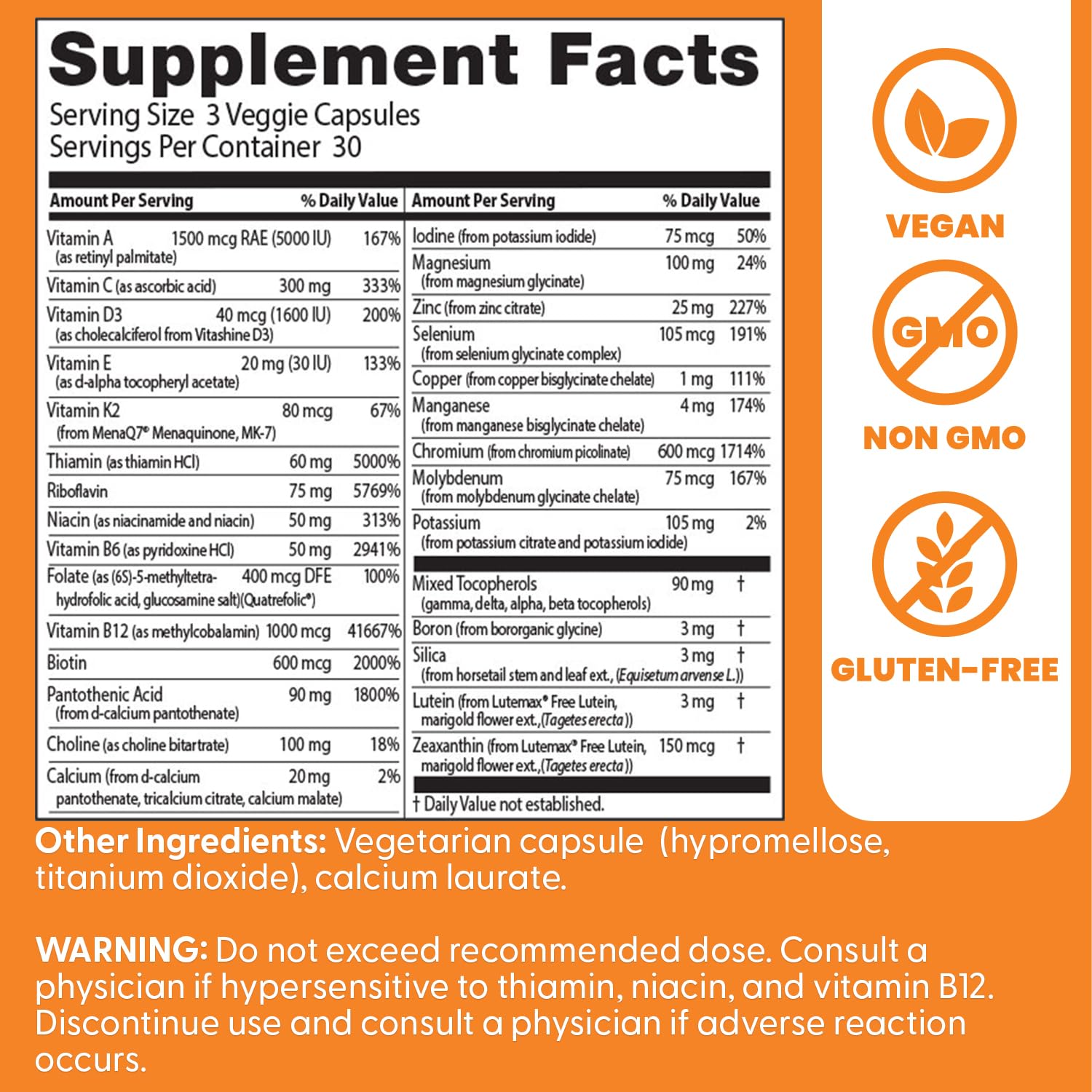 Doctor's BEST Multi-Vitamin Complex: format 90 capsules pratique pour une routine quotidienne.