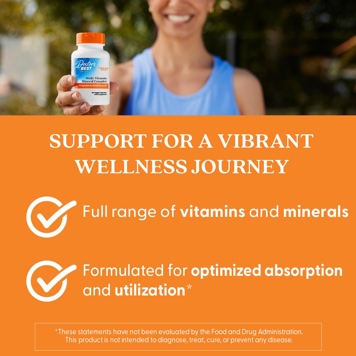 Doctor's BEST Multi-Vitamin Complex: routine quotidienne recommandée pour compléter l'alimentation.