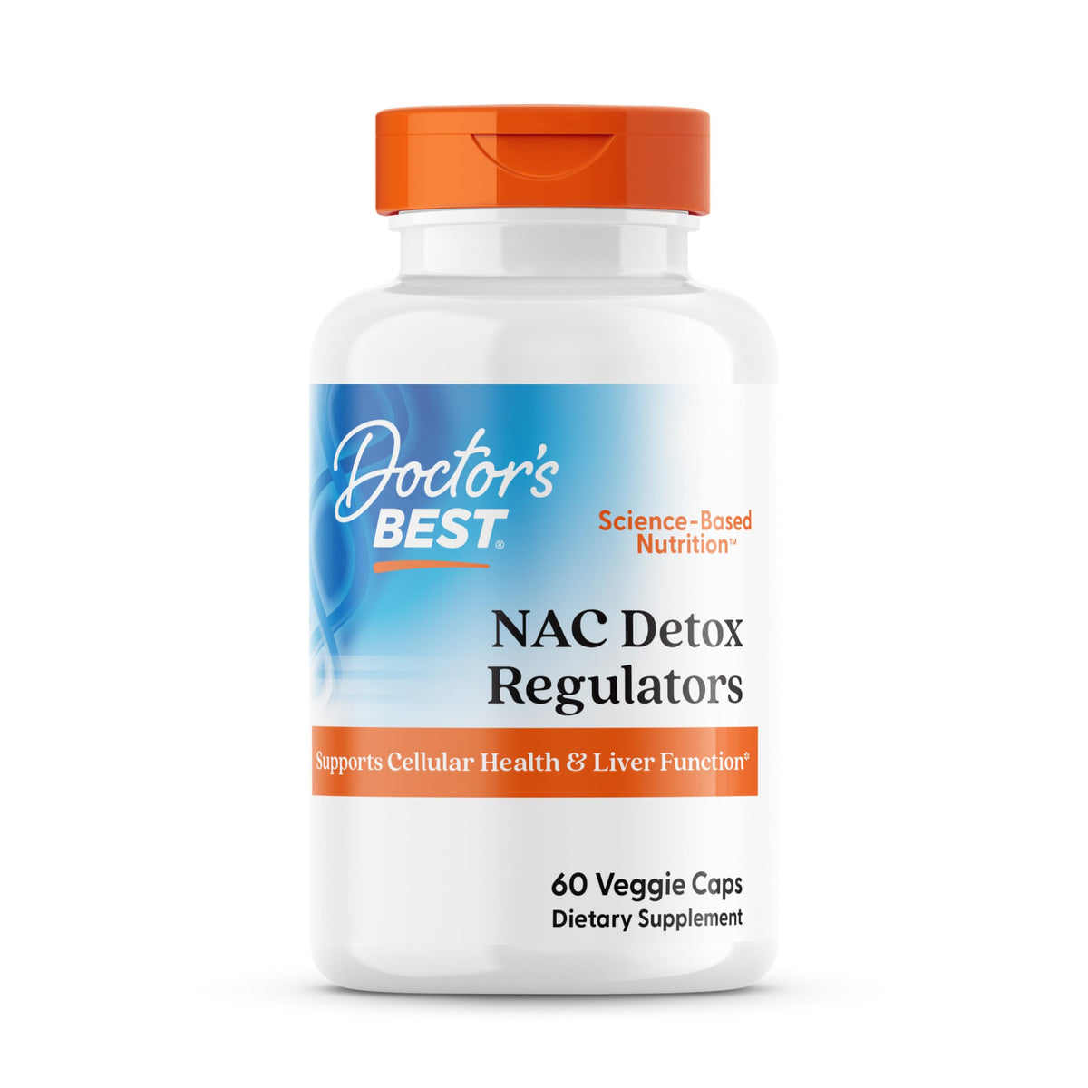 Doctor's BEST NAC Détox Régulateurs - Bouteille visible et soutien potentiel à la détox