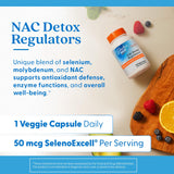 Doctor's BEST NAC Détox Régulateurs - Emballage vert reflétant qualité et pureté
