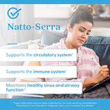 Doctor's BEST Natto-Serra : fiche produit détaillant les informations et bénéfices potentiels.