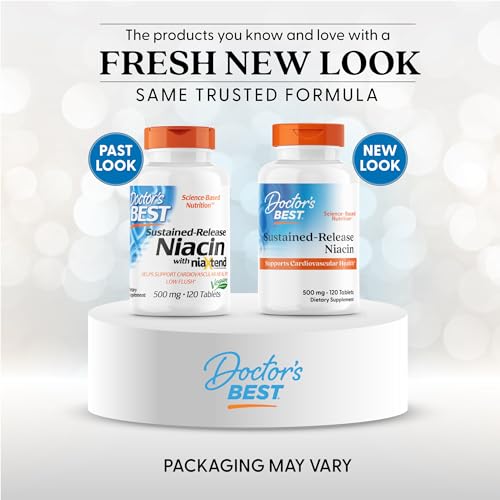Doctor's Best Niacine sans OGM, emballage prêt à l'emploi et pratique.