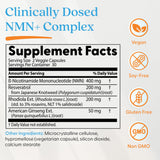 Flacon Doctor's Best NMN+ avec étiquette claire et dosage facilité