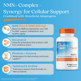 Ginseng américain 50 mg dans NMN+ pour vitalité quotidienne
