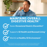 Capsules véganes Doctor's Best PepZin GI, sans soja et sans gluten.
