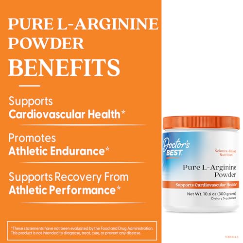 Cuillère-doseur Doctor's Best L-Arginine, mesure précise pour l'entraînement