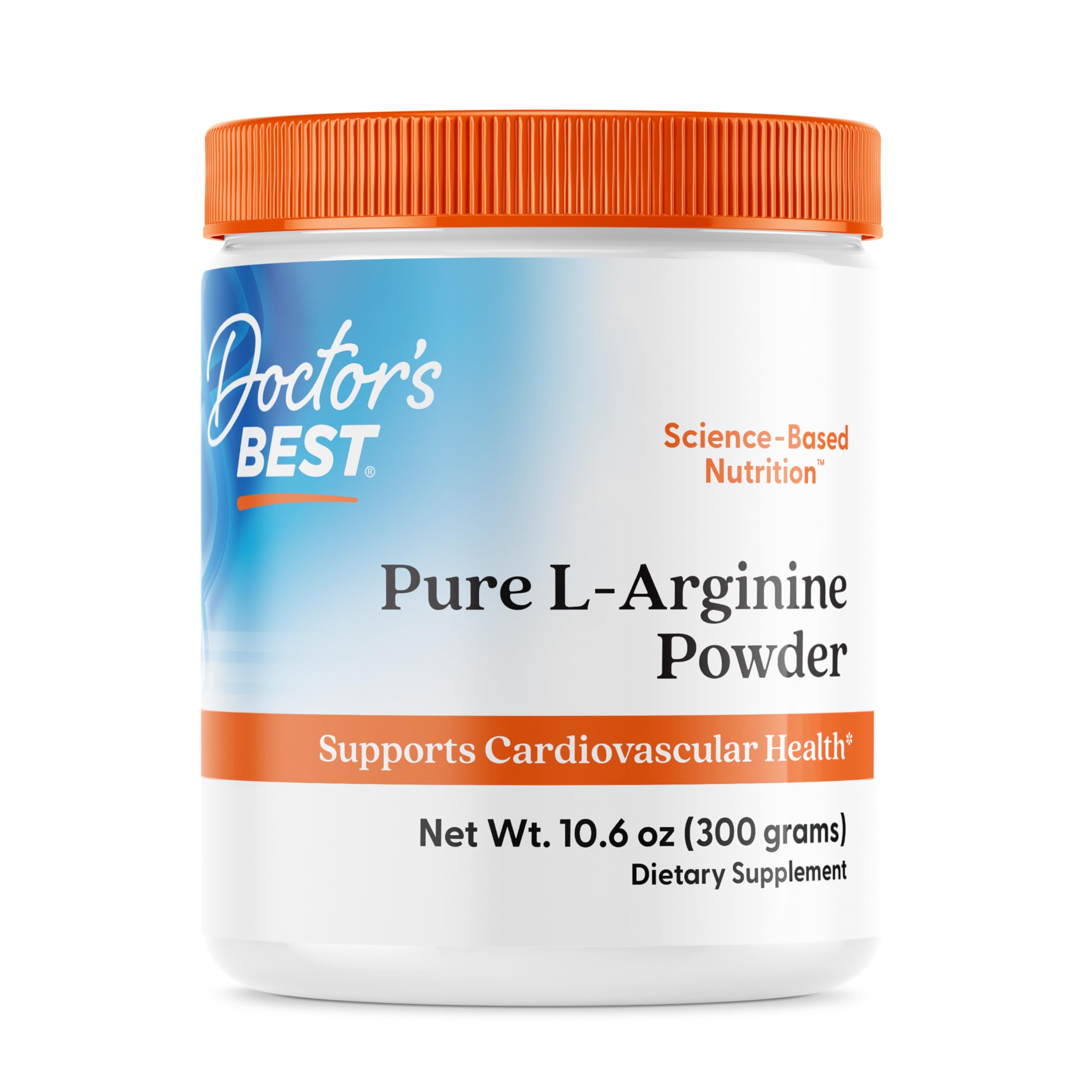 Poudre Doctor's Best L-Arginine dans l'emballage, prête à être ajoutée à votre routine sportive
