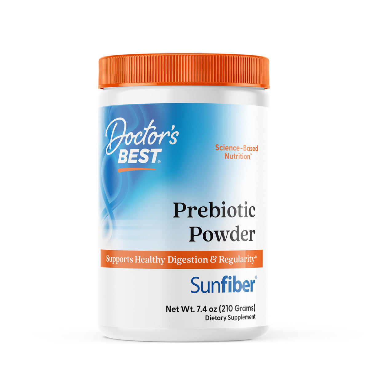 Doctor's Best Poudre prébiotique Sunfiber dans la boîte – soutien digestion douce et régulière