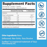 Doctor's Best Poudre prébiotique Sunfiber – poudre dissoute sans goût et sans grumeaux pour boissons quotidiennes