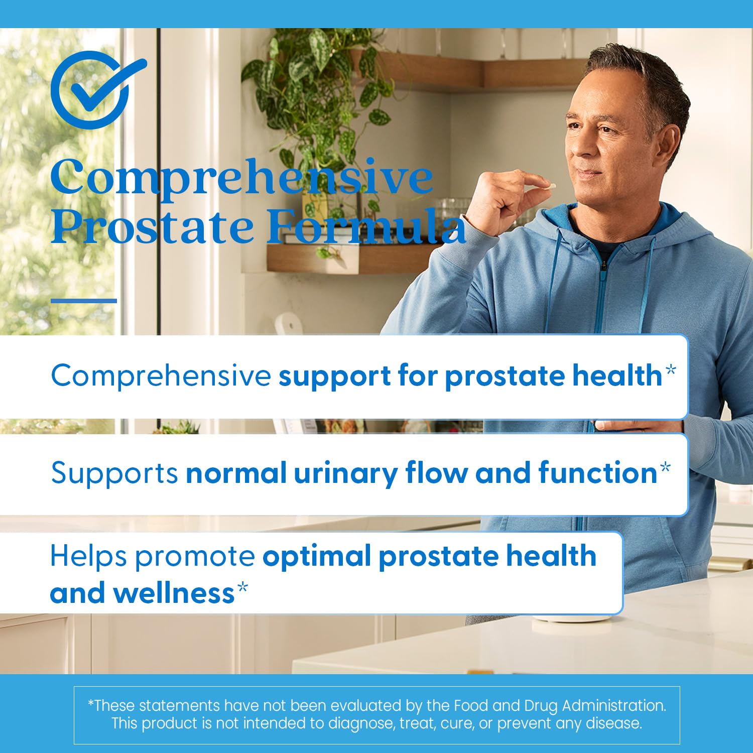 Doctor's Best Prostate: vitamine D3, B6 et zinc soutiennent les fonctions essentielles.