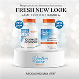 Doctor's Best Quercétine Bromélaïne – emballage et étiquette visibles pour achat informé