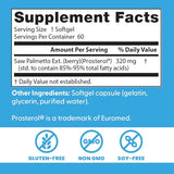 Étiquette Doctor's Best Saw Palmetto Extrait 320 mg, informations claires.