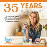 Doctor's BEST soutien énergie quotidien, capsules végétales pratiques.