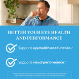 Doctor's Best Soutien de la vision – lutéine et zéaxanthine en capsules pratiques.