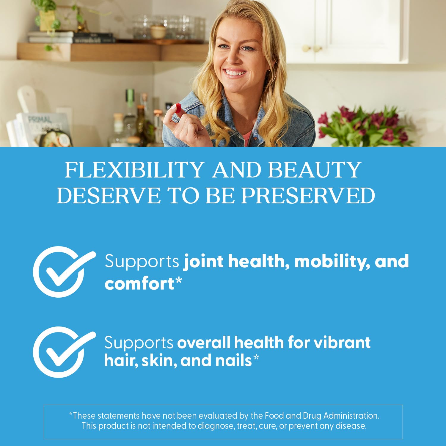 Doctor's Best qualité OptiMSM – MSM pur et standardisé pour la pureté.