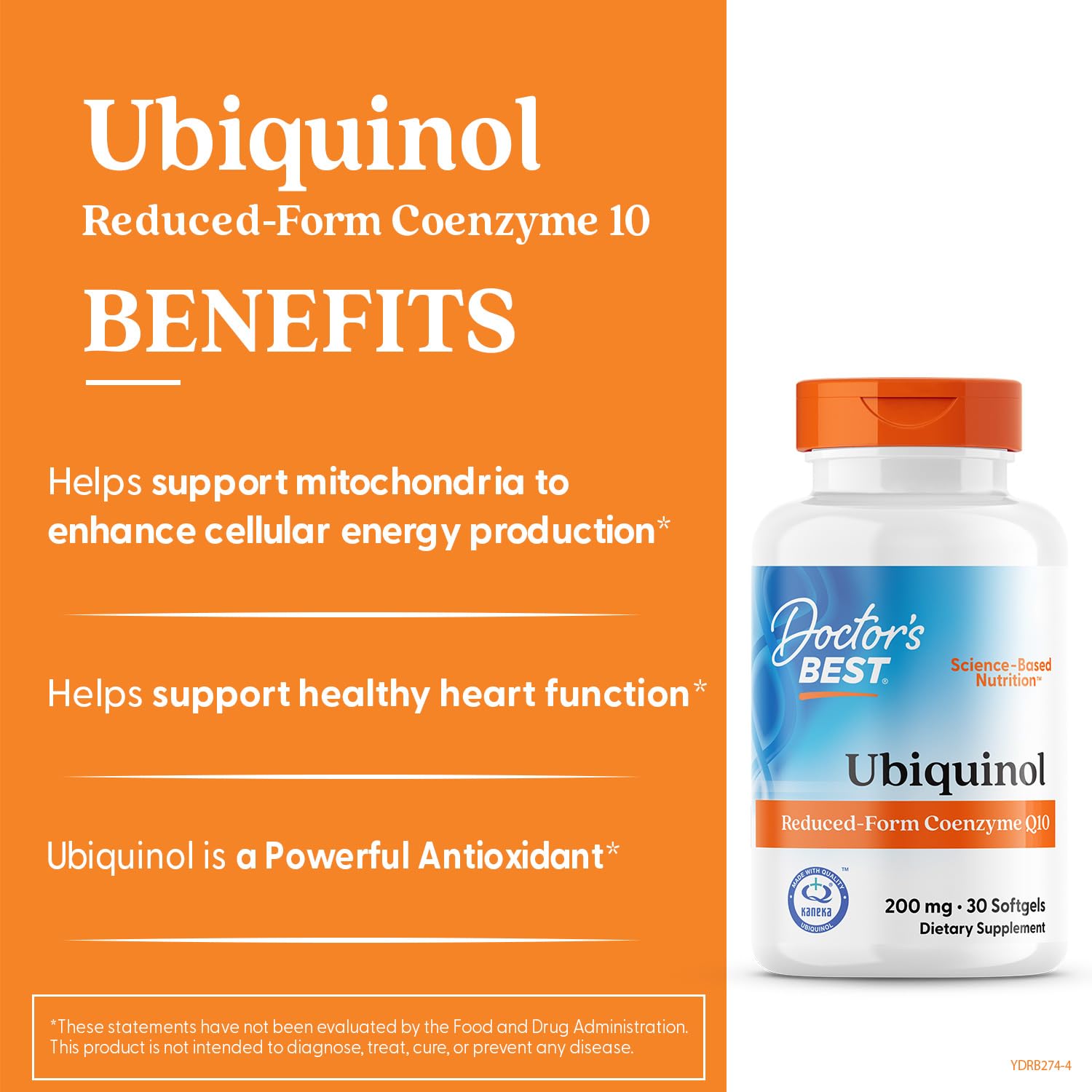 Doctor's Best Ubiquinol, emballage écologique