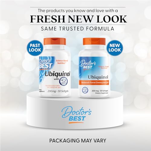 Doctor's Best Ubiquinol, gélules visibles dans la main