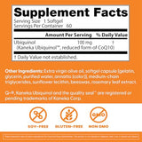 Doctor's Best Ubiquinol gélules: aperçu proche des capsules, favorisant absorption et utilisation par le corps.