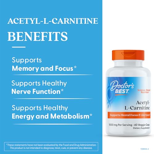Doctor's BEST Acetyl-L-Carnitine: routine journalière, se prendre avec un verre d'eau.