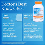 Doctor's Best, guide d’utilisation quotidienne des tablettes magnésium.