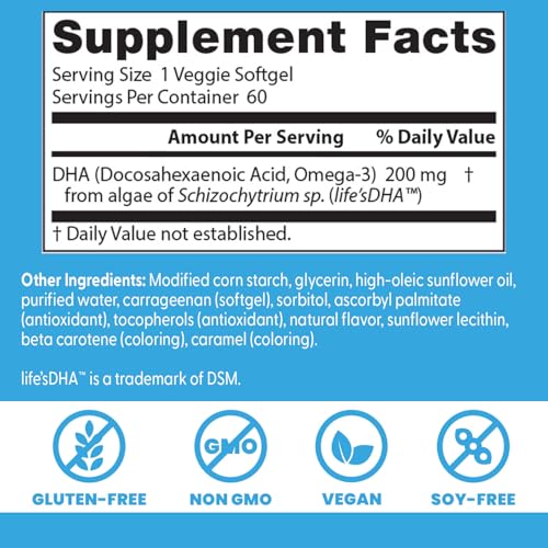 Doctor's Best DHA vegan — capsule d'algues pour un apport quotidien.