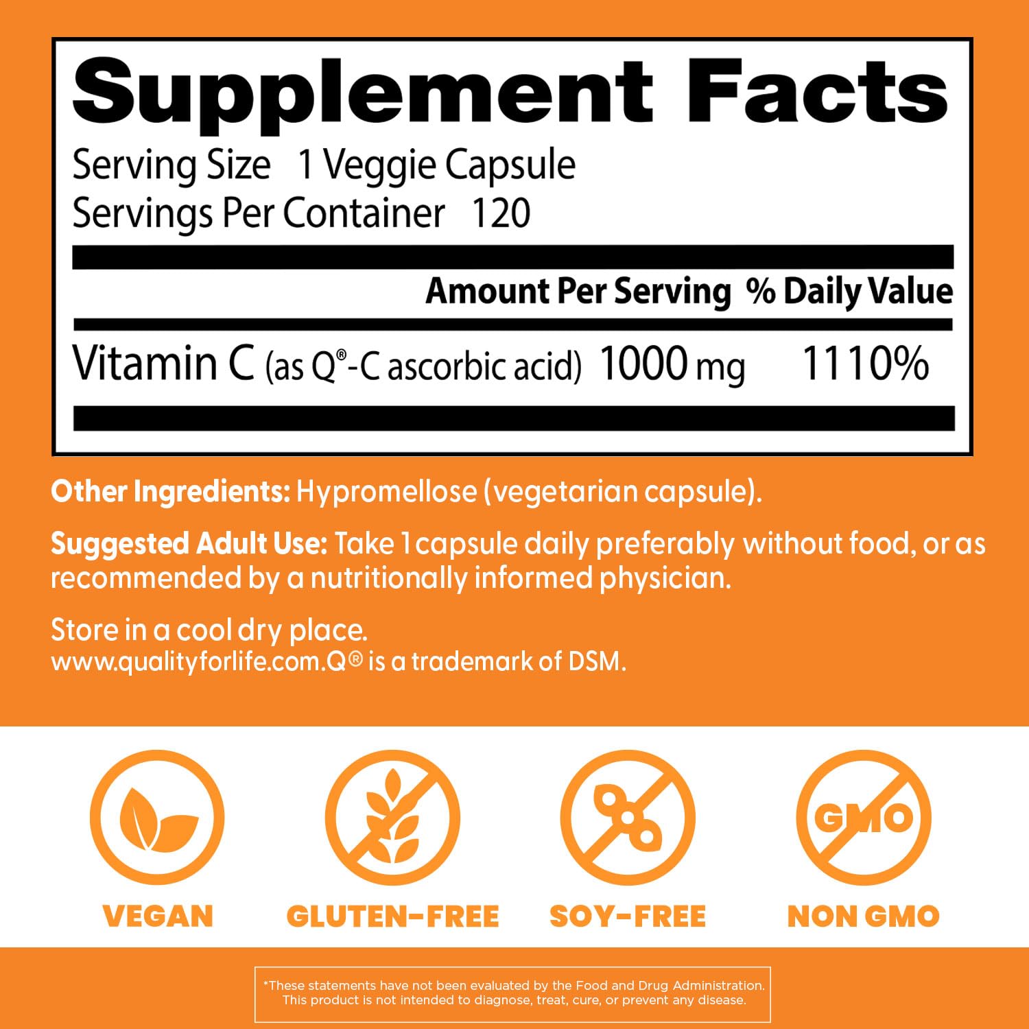 Capsules végétales Doctor's Best Vitamine C Q-C utilisées quotidiennement