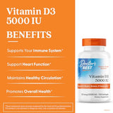 Doctor's Best Vitamine D3, etiquette sans gluten