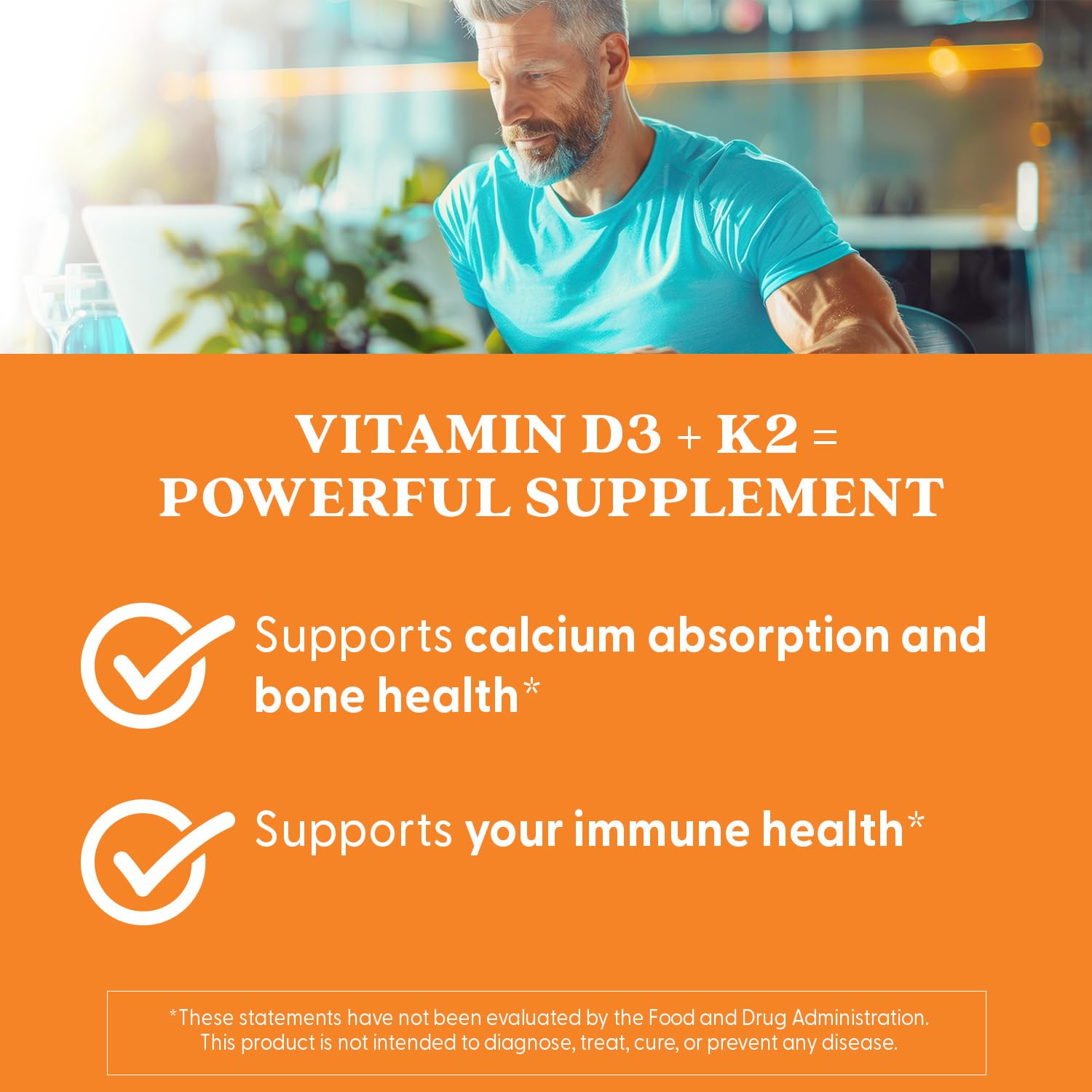 Doctor's Best Vitamine D3 K2 - bouteille sur étagère: intégration facile.