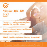 Doctor's Best Vitamine D3 K2 - etiquette-produit: détails clairs sur la formulation.