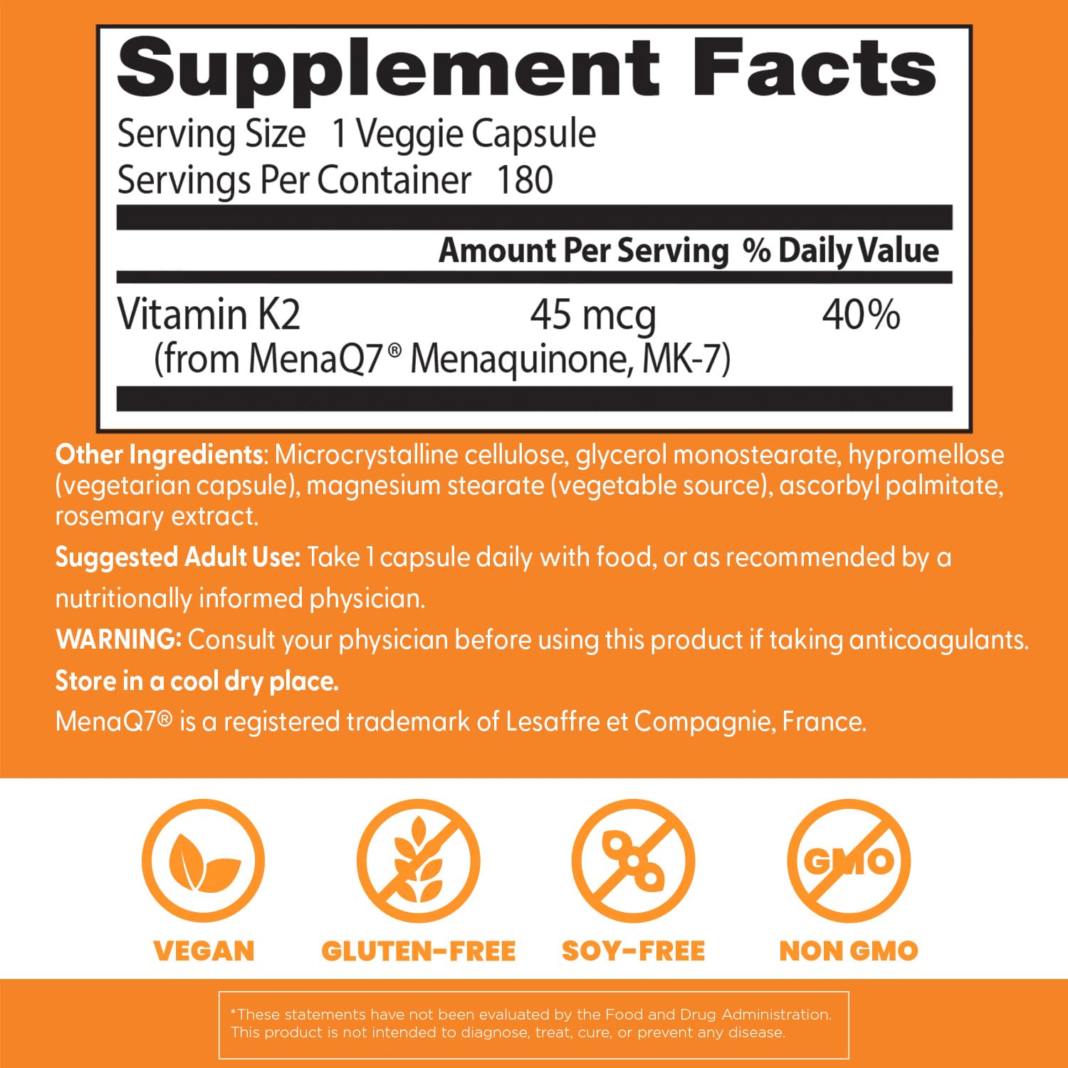 Doctor's Best Vitamine K2 MK7 – capsule au gros plan, soutien potentiel des tissus mous.