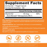 Doctor's Best Vitamine K2 MK7 – capsule au gros plan, soutien potentiel des tissus mous.