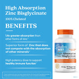 Fiche-produit Doctor's BEST zinc bisglycinate – composition et dosage