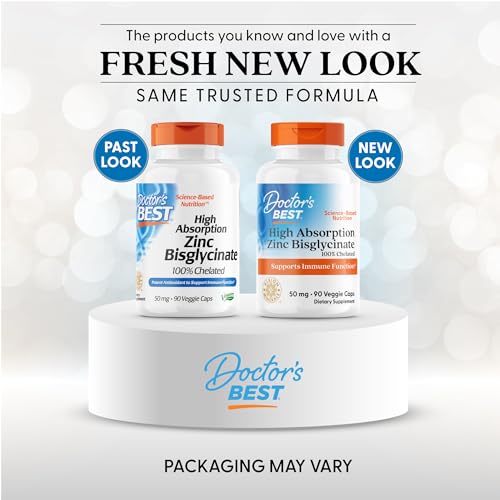Doctor's BEST zinc bisglycinate – gélules faciles à avaler et absorption optimisée
