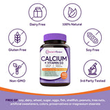 Tablettes du calcium Doctor's Recipes 1200 mg et D3 prêtes à être avalées.