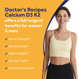 Tablette Doctor's Recipes D3 et K2, meilleure absorption du calcium.