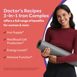 Doctor's Recipes fer-sulfate-tablettes, soutien des globules rouges et énergie quotidienne.