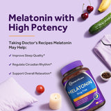 Doctor's Recipes Mélatonine 10 mg - capsules, format vegan pour le soir