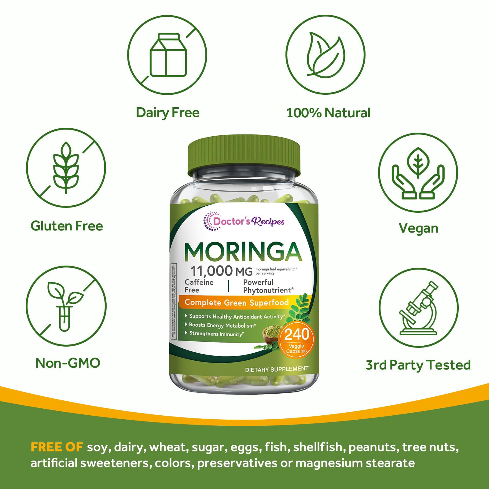 Doctor's Recipes Moringa antioxydants 46 : soutien antioxydant