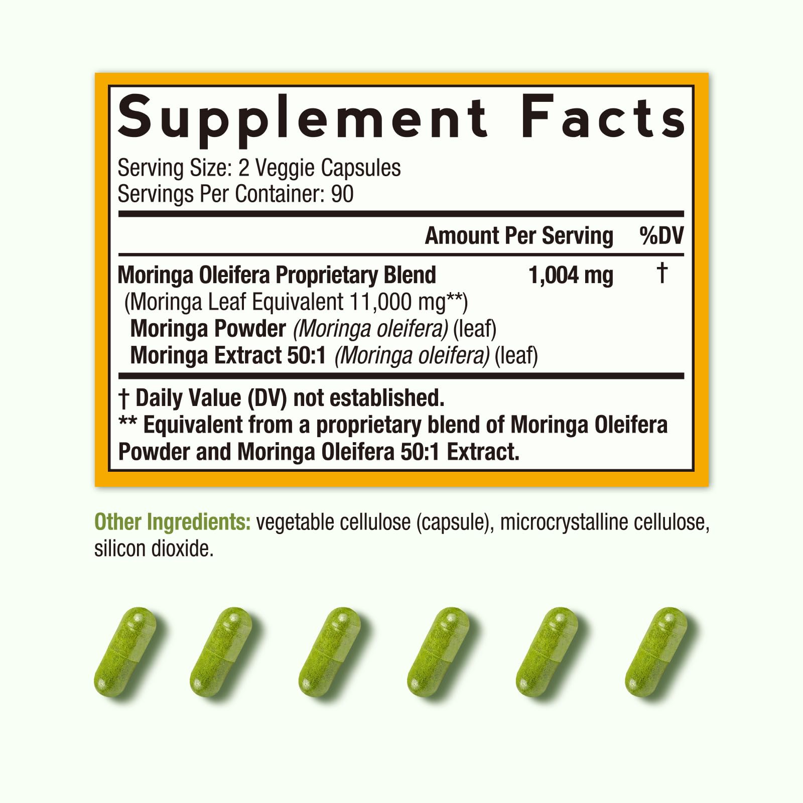 Doctor's Recipes Moringa feuilles et extrait 50:1 - nutriments essentiels pour la nutrition.