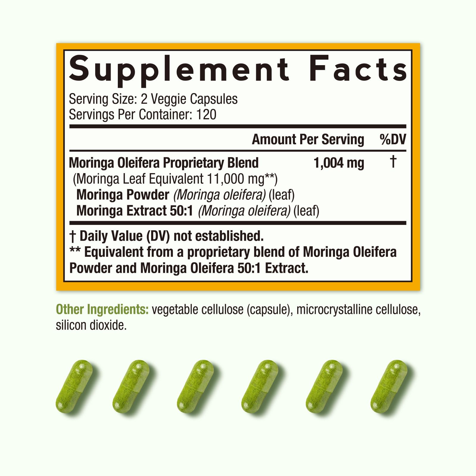 Doctor's Recipes Moringa vert complet : image de sa couleur naturelle