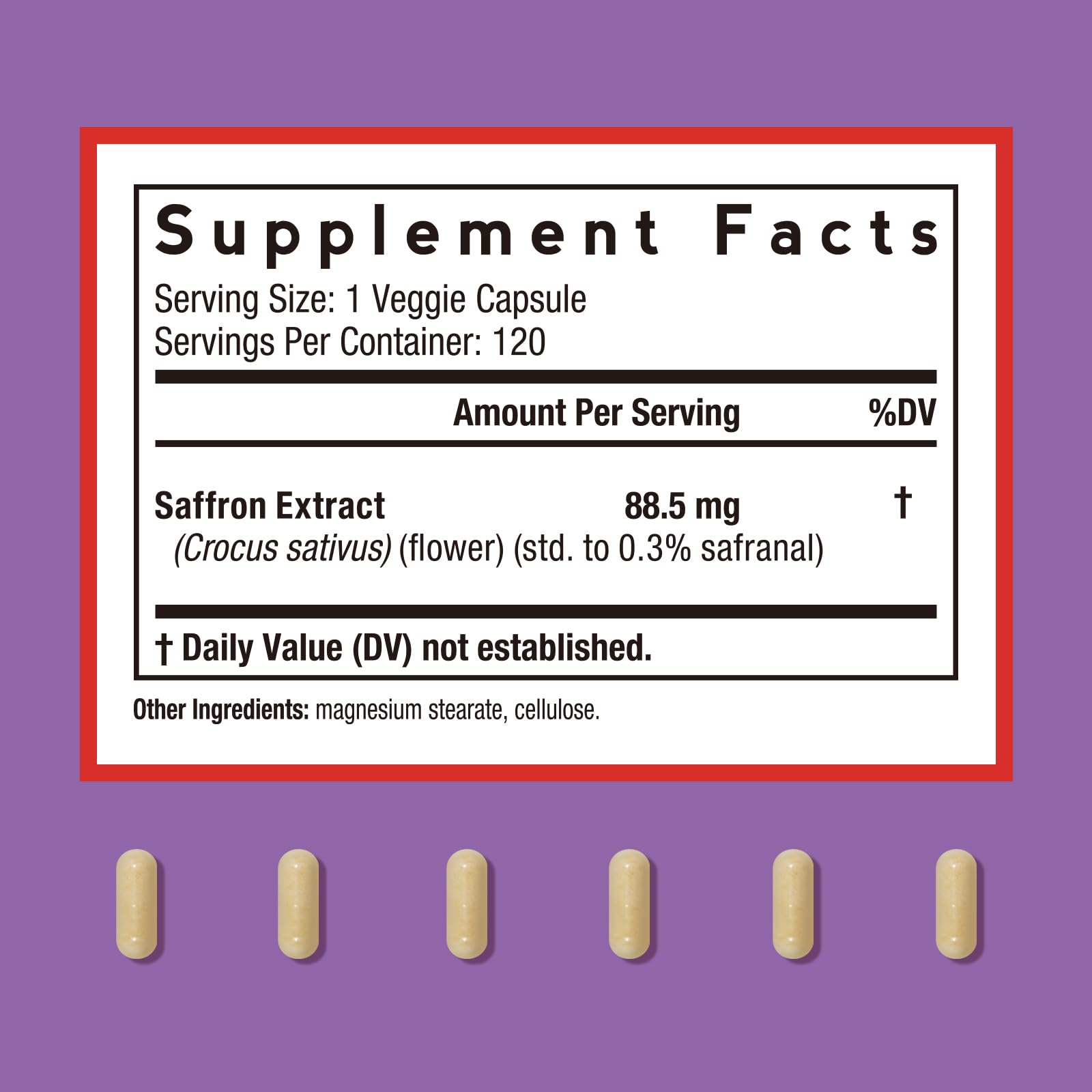 Capsule safra n 88-5mg Doctor's Recipes: apport quotidien pour concentration et clarte
