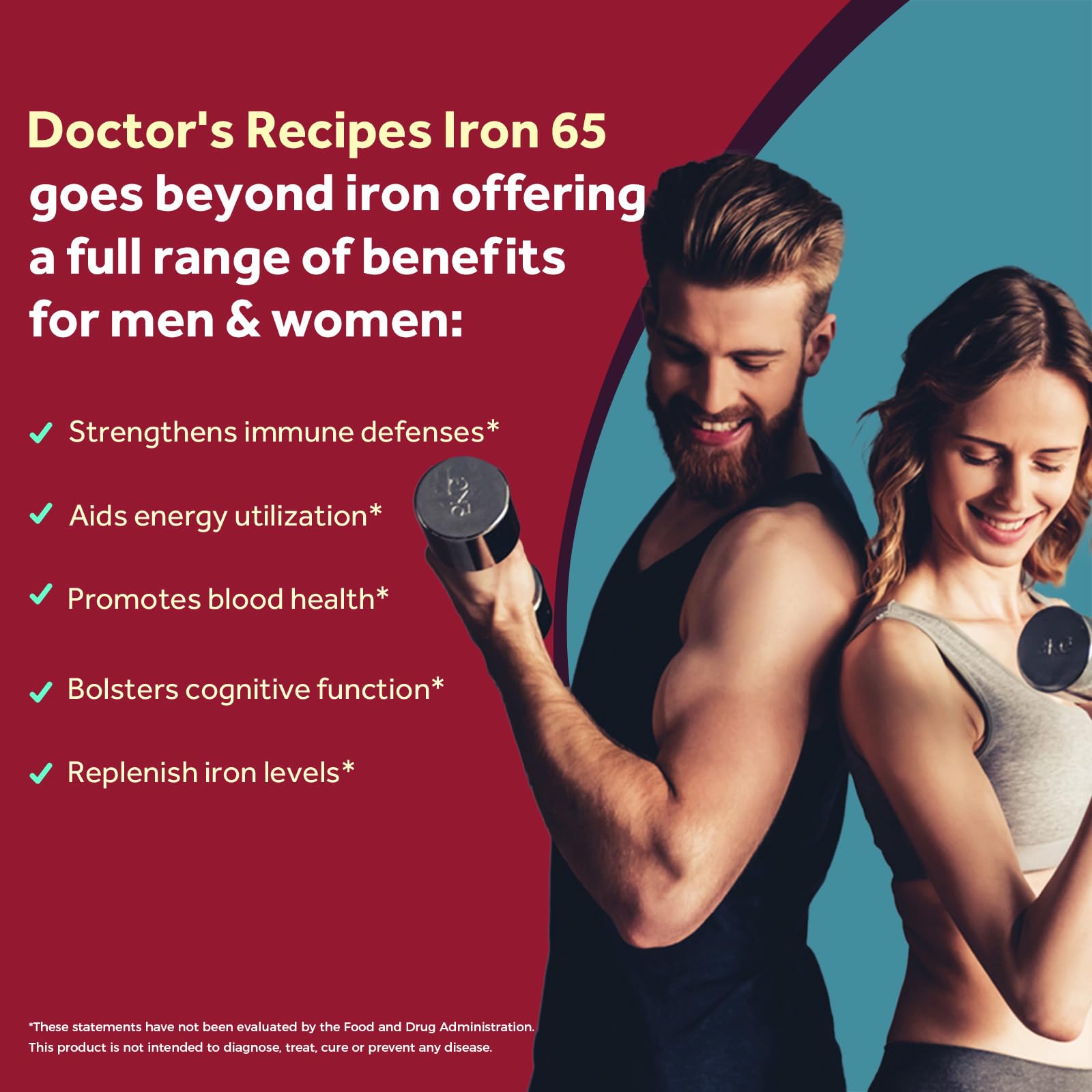Doctor's Recipes Vitamine C – soutien potentiel à l absorption du fer.
