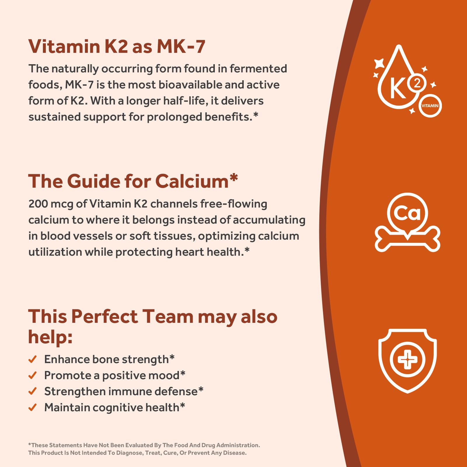 Doctor's Recipes Vitamine D3 K2 - flacon et gélules, MK-7 dirige calcium vers os et dents.