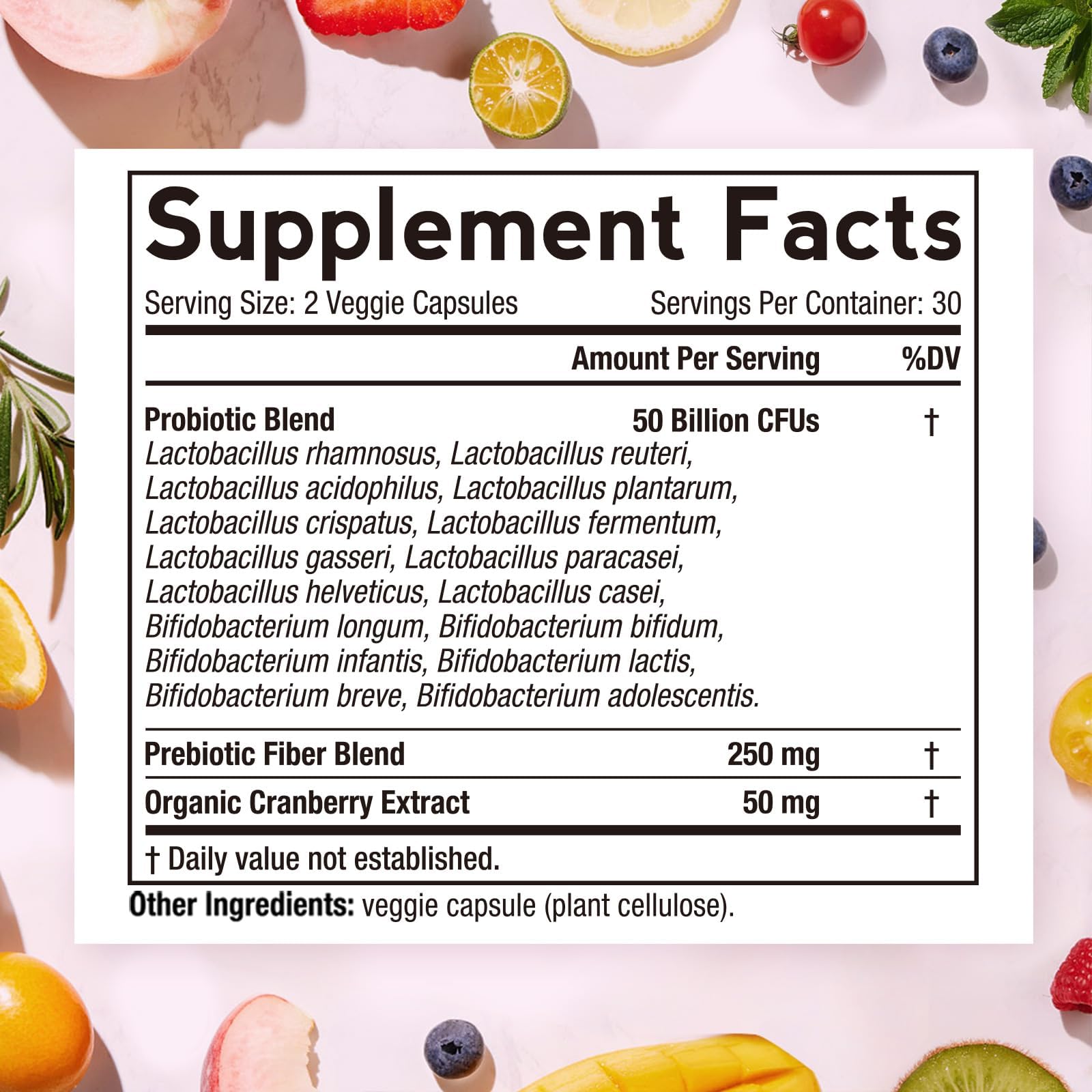 Doctor's Recipes Probiotiques femmes - capsules: 50 milliards CFU pour une puissance durable.