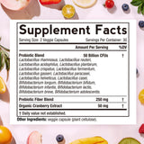 Doctor's Recipes Probiotiques femmes - capsules: 50 milliards CFU pour une puissance durable.