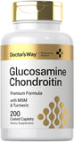 Doctor's Way glucosamine-chondroitine-msm-turmeric: bouteille prête à l'emploi pour une routine potentielle.